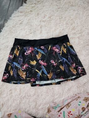 Lululemon Pace Rival Mid-Rise Skirt Plus Size 14 Veiled Floral Black